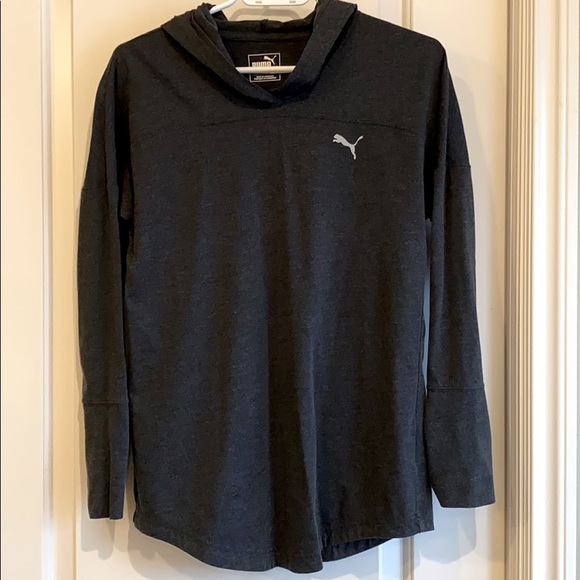 Puma thin hoodie - dark gray - Picture 1 of 7